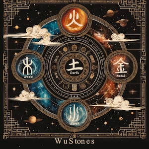 Análisis de los cinco elementos del Bazi chino y del Wu Xing/cristal Wu Xing