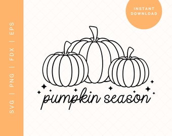 Kürbis Saison SVG | Herbst Clipart für Cricut, Silhouette (digitaler Download)