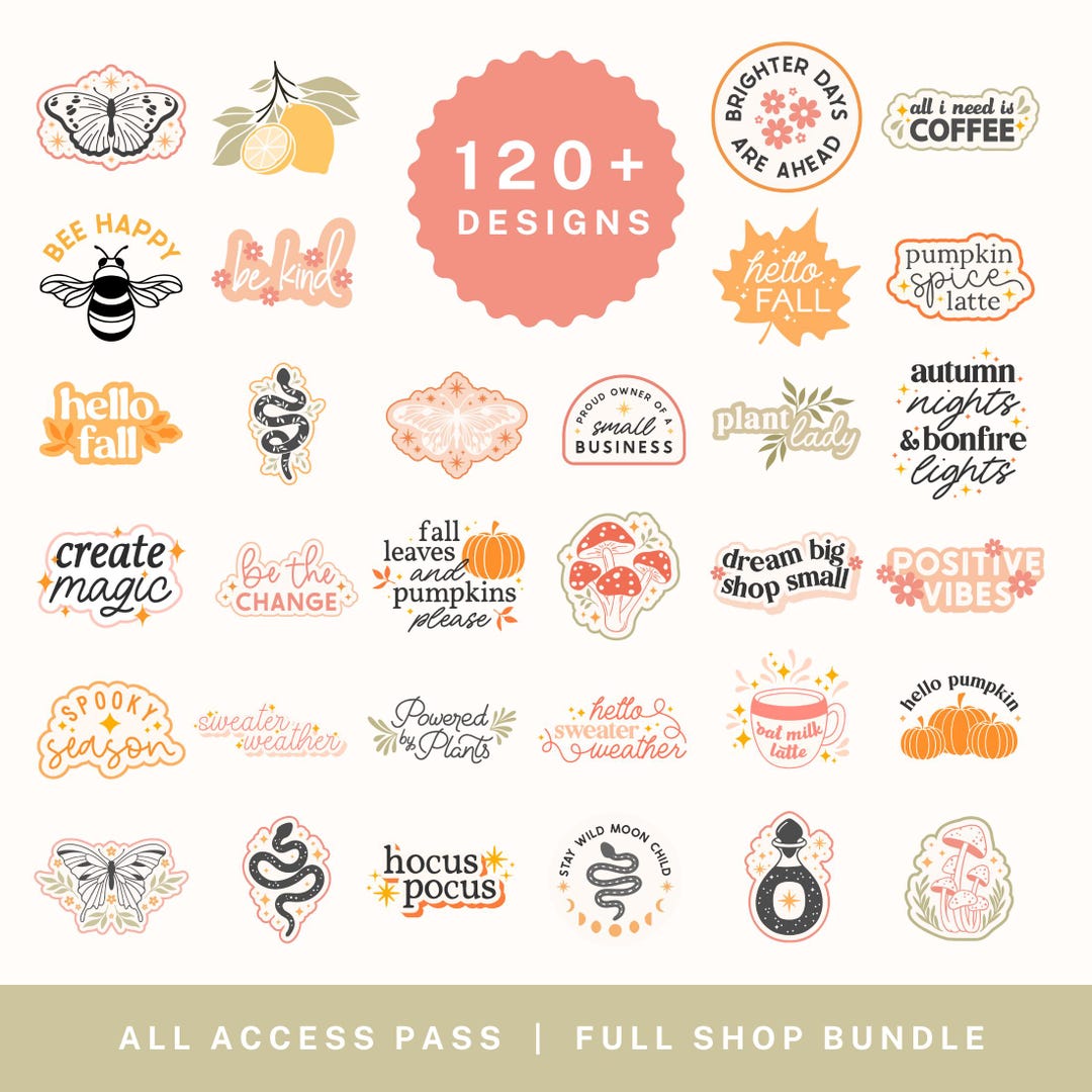 SVG Bundle, Cut Files and Sublimation Designs, Full Shop + All Access ...