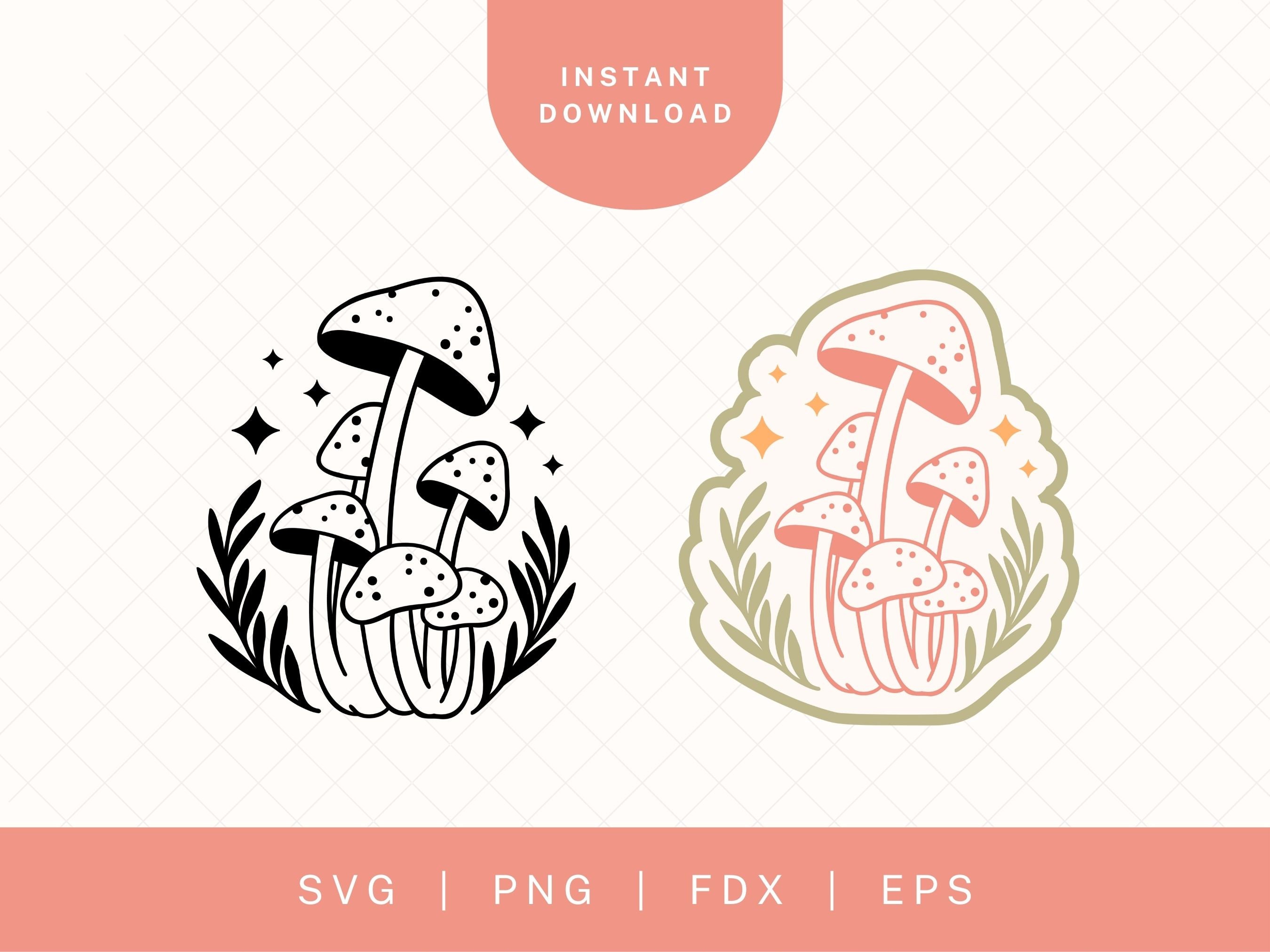 Toadstool Clipart Etsy