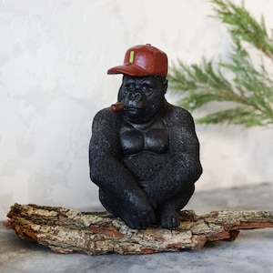 Concrete Gorilla Statue, Home Decor Ornoment, Cement Animal statue