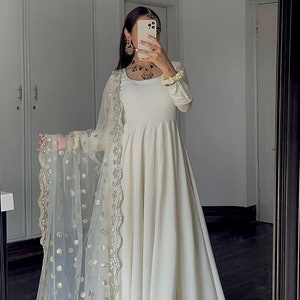 Buy White Silk Cowl Dress Online In India -  India