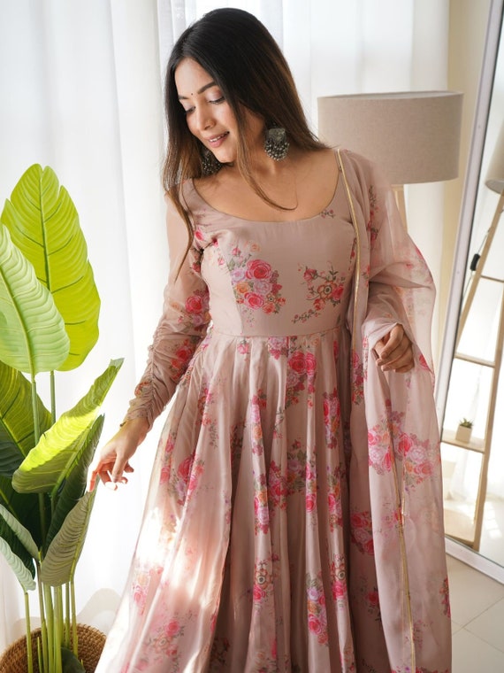 Floral shop anarkali gown