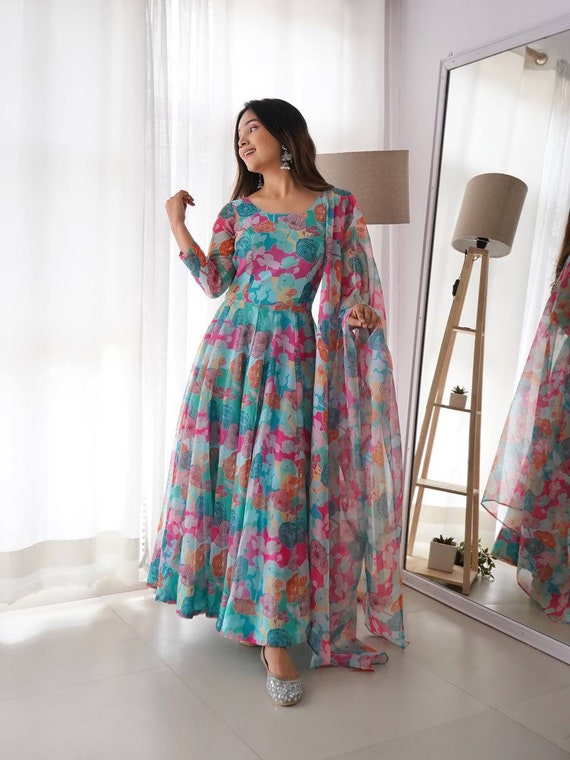 Summer anarkali store dress