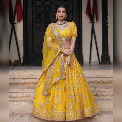 lehenga for haldi