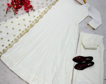 White plain frock suit cheap