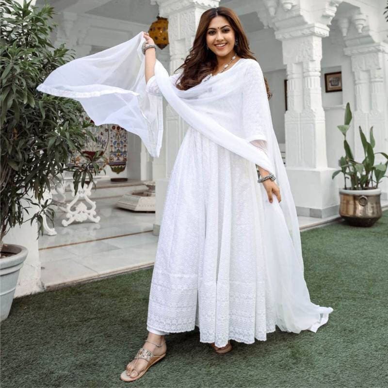 white frock for women