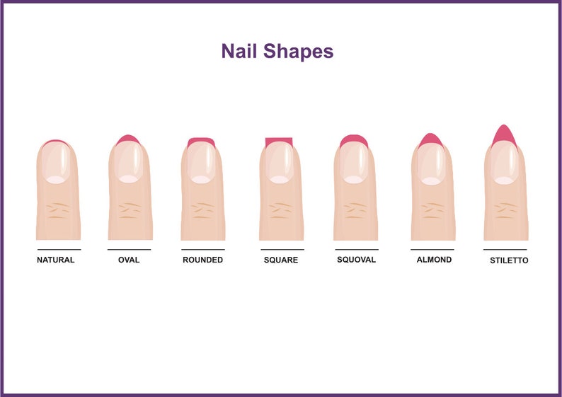 Nail Shapes A4 PDF Digital Download - Etsy
