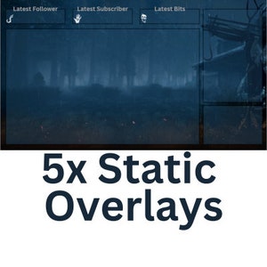 5x Static Dead By Daylight Streaming Overlays