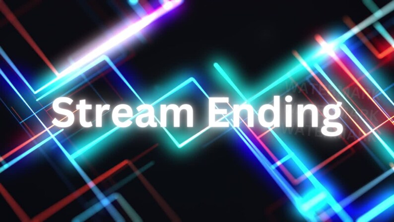 5x Animated Overlays AFK Screens - Neon - Etsy Canada