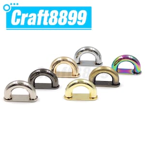 2pcs Metal D-ring Bag Connector Anchor Buckles Arch Bridge With Screws Detachable Buckle Hanger Hooks Belts Strap Leather Crafts