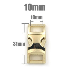 10mm Metal Release Buckles Clasps For Paracord Backpack Webbing