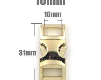 10mm Metallschnalle Schließen für Paracord Rucksack Gurtband