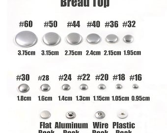 100 pz / lotto #16-60 bottoni in tessuto fatti a mano fai da te forma di pane bottoni rivestiti in tessuto rotondo in metallo 4 bottoni con copertura posteriore