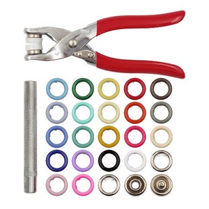 50 Sets Snaps Buttons for Sewing Setting Tool Hand Pliers Buttons