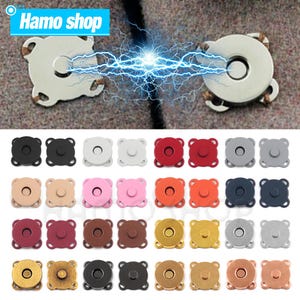Lot De 25 Boutons-pression Magnétiques De 18 Mm Pour Sac