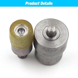 50 set 7,5/9,5/11 mm Bottone a pressione in metallo Bottone a pressione Bottoni a pressione Anello a punta cava con stampo per vestiti Indumento Cucito Borse Scarpe immagine 7