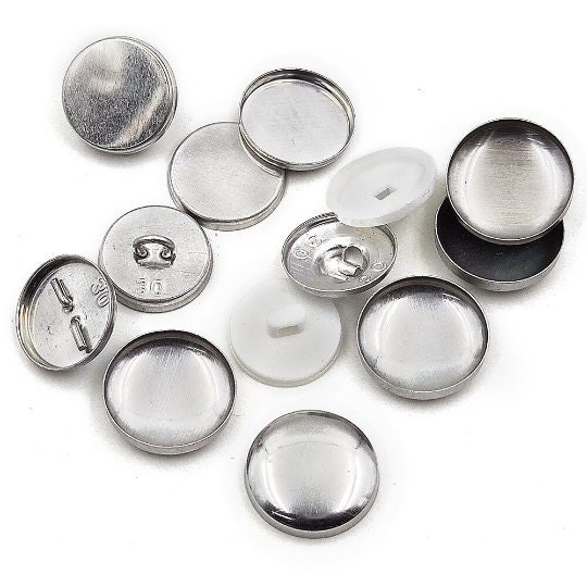 1.5cm Handmade Fabric Button Small (Set Of 12) 18 main image 1