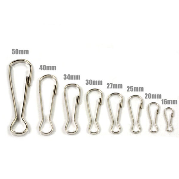 Metal Snap Lanyard Clips Hooks Carabiner Camping Loaded Clasp Keyring Buckle