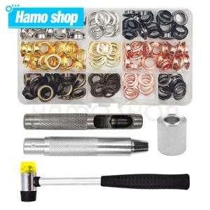 100pcs Leather Snap Fasteners Kit Metal Button Press With Hammer Installation Tools For Diy Leather Craft Shoes Jeans Clothing