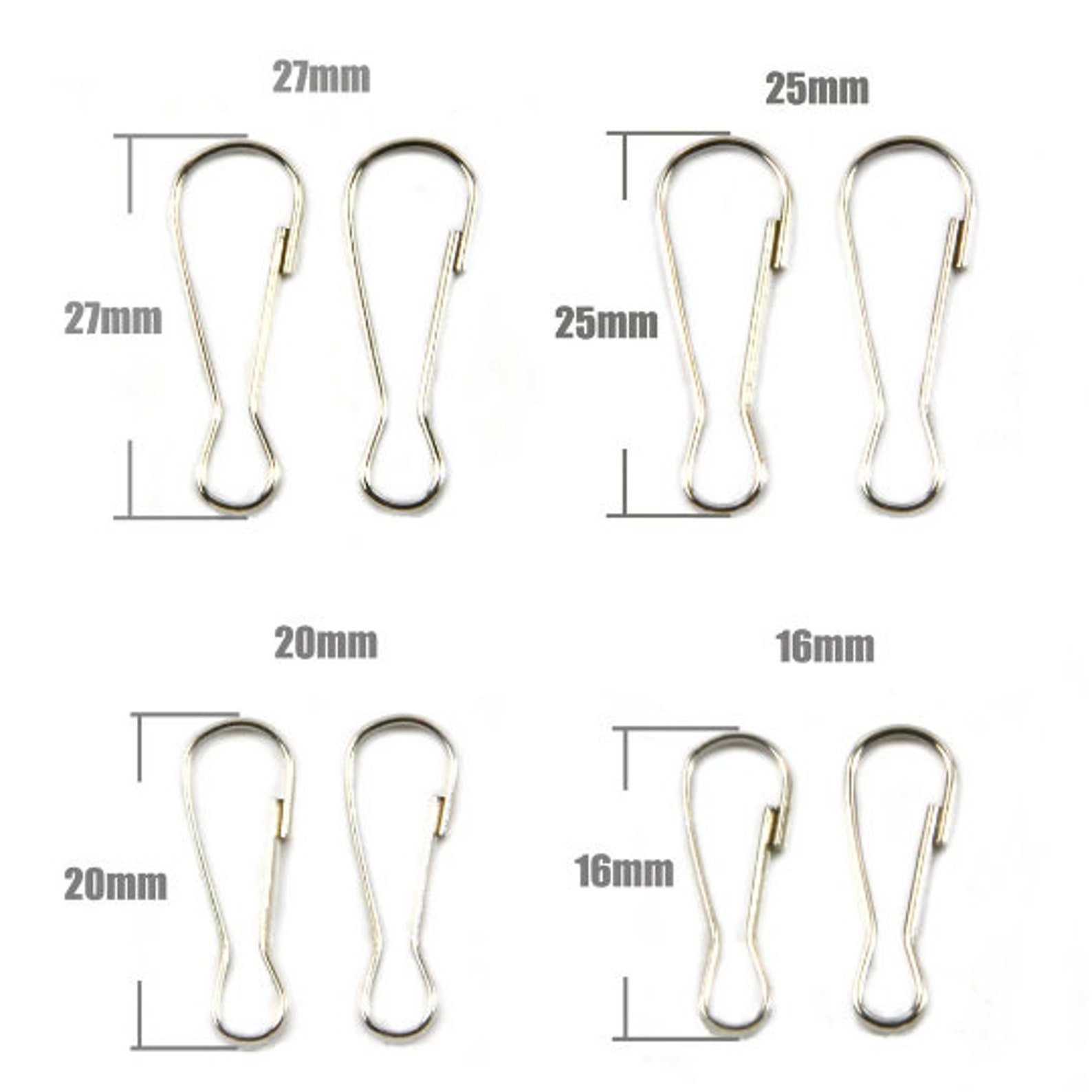 Metal Snap Lanyard Clips Hooks Carabiner Camping Loaded Clasp Etsy