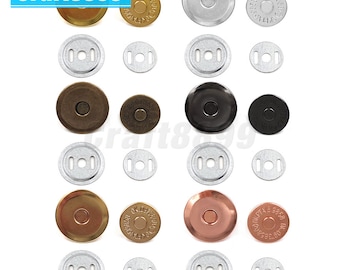 10sets/lot 16mm-20mm Magnetic Buttons Snap Clasp For DIY Sewing Purse Handbag Bag Craft Wallet Parts Accessories Material Buckle