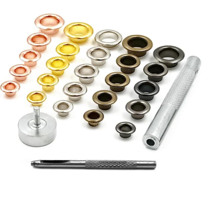 Metal Eyelet Grommets With Eyelet Punch Die Tool Set for Etsy