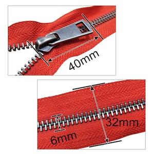 Metal Teeth Zipper 5 Colorful High Quality Open-end Auto Lock Gun Black Metal Zipper DIY Handcraft For Clothing Pocket Garment All Size imagem 2