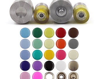 50 Sets 9,5 mm 11 mm Metall-Zinken-Druckknopf-Druckknopf-Bolzen-Verschlüsse Fester Zinken-Ring mit Form für Kleidung Kleidungsstück Nähen-Beutel-Schuhe