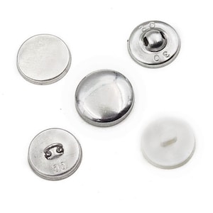 100pcs Sets/lot 16-60 DIY Handmade Fabric buttons Bread Shape Round Fabric Covered Button Cloth Metal 4 Back Cover Buttons zdjęcie 5