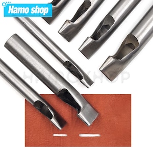 1pc 2mm-6mm Width Steel Oval Shape Hole Punch Tool Hollow Cutter Set Hole Punch Leather Tools Belt Watch Banding Punching Tools