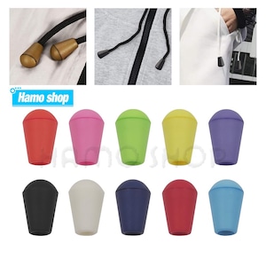 50 pezzi di estremità di cordone di plastica colorate con fermacampanello con chiusura a scatto per coperchio Paracord, lacci per scarpe, vestiti, borse, accessori