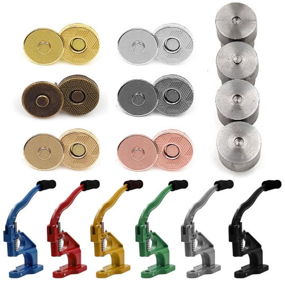 Comprar 10 Uds botones magnéticos cierres a presión de Metal artesanía ropa botones  magnéticos accesorios de bricolaje 14mm-18mm