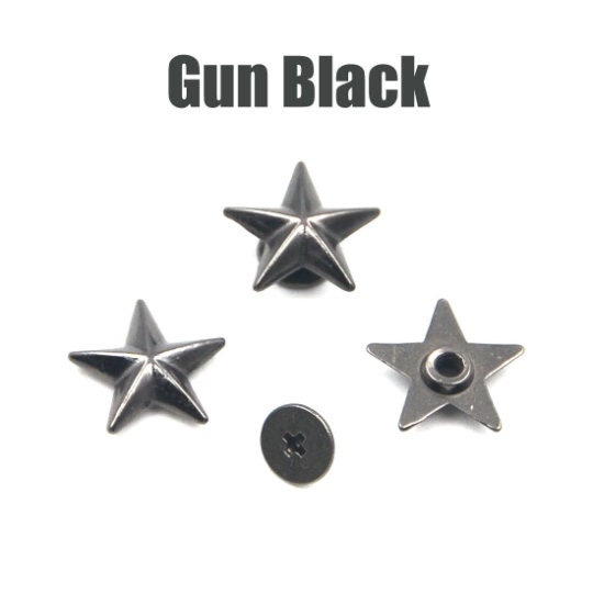 Metal Star Rivets Studs Rivet Spikes Spot Buttons Fasteners for Leather