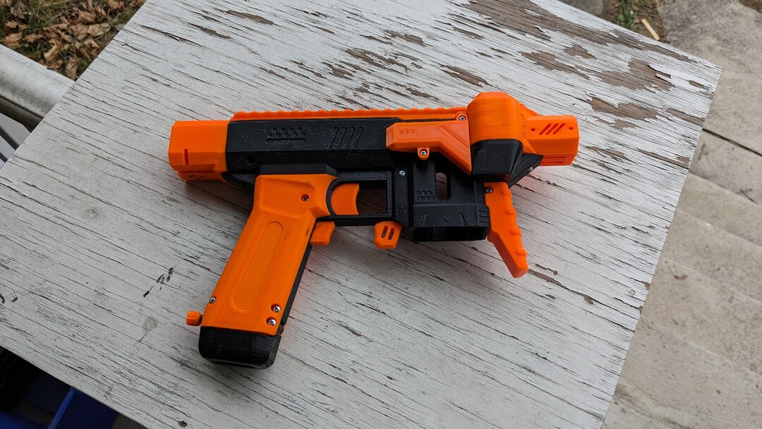 FULL AUTO Compact/mini Nerf Gryphon by Flygonial Etsy