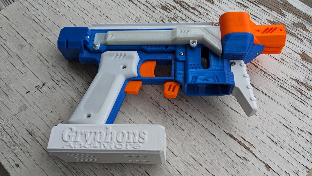 Nerf Gryphon drill Battery Edition Foam Dart Blaster Etsy