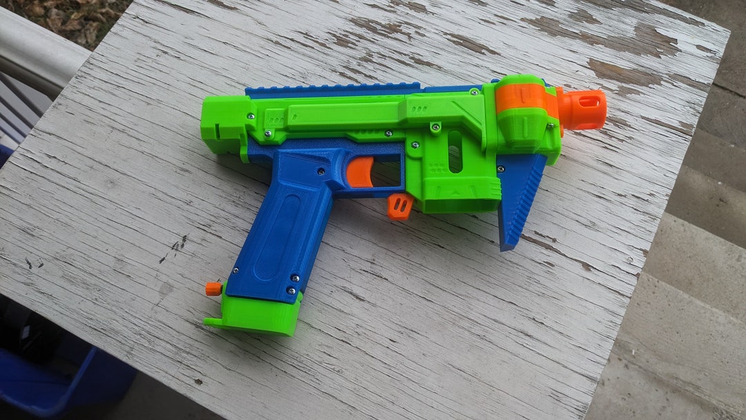 TOPLOAD Compact Nerf Gryphon Foam Dart Blaster Etsy