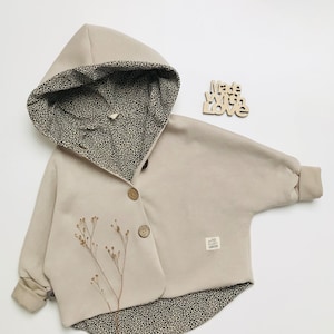 Sweat Cape Jacket Transitional Jacket Growing Jacket Leo Print
