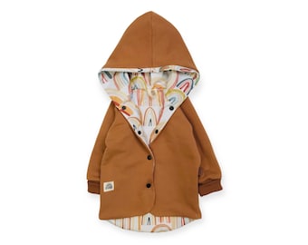 Wunschgröße 56-110 Sweat Baby Kinder Jacke Übergangsjacke Mitwachsjacke