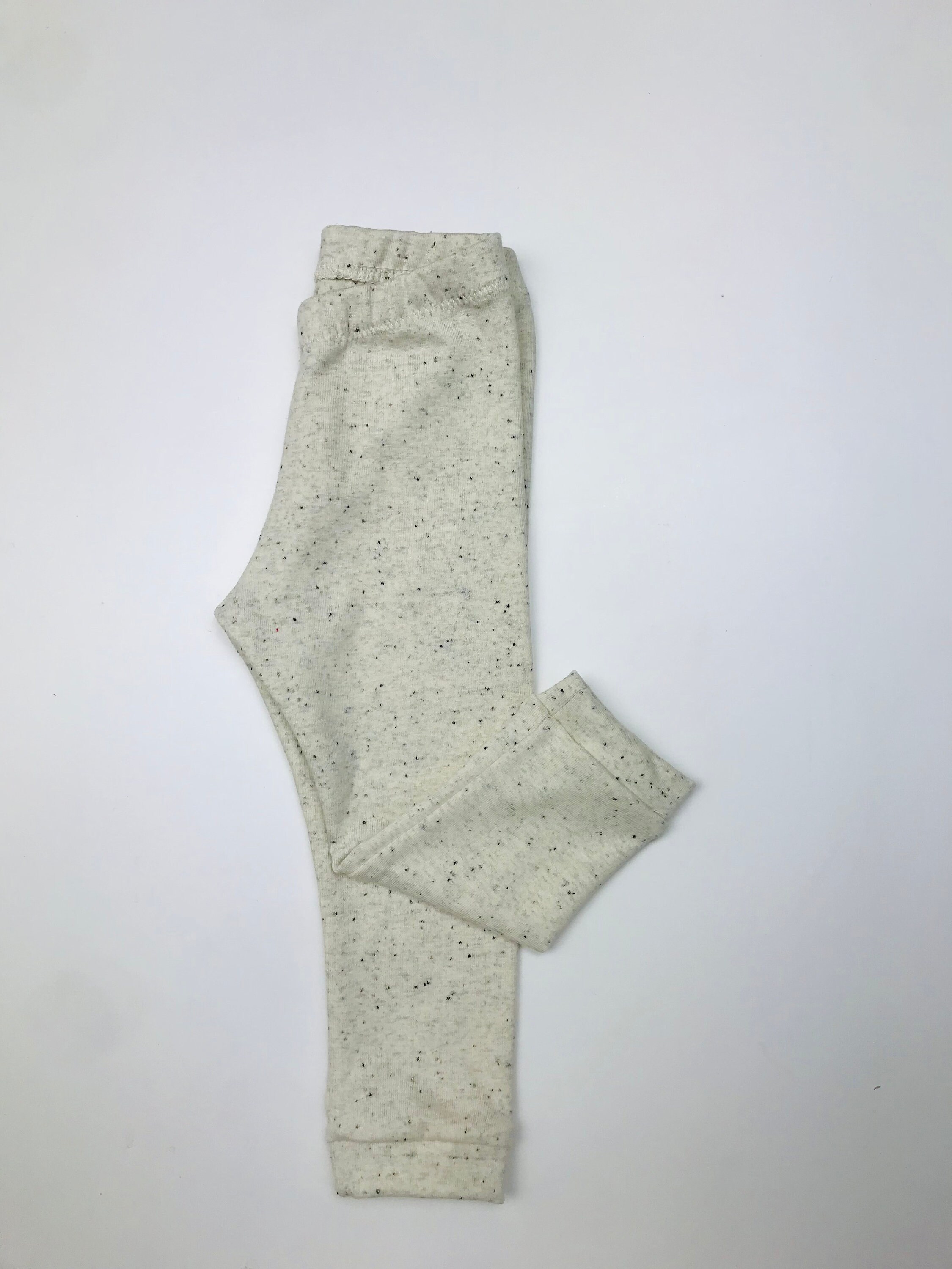 Leggings cremeweiß Ercu Konfetti 56-116 Wunschgröße