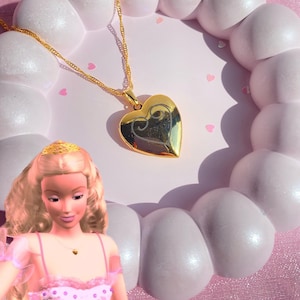 Barbie locket necklace hot sale