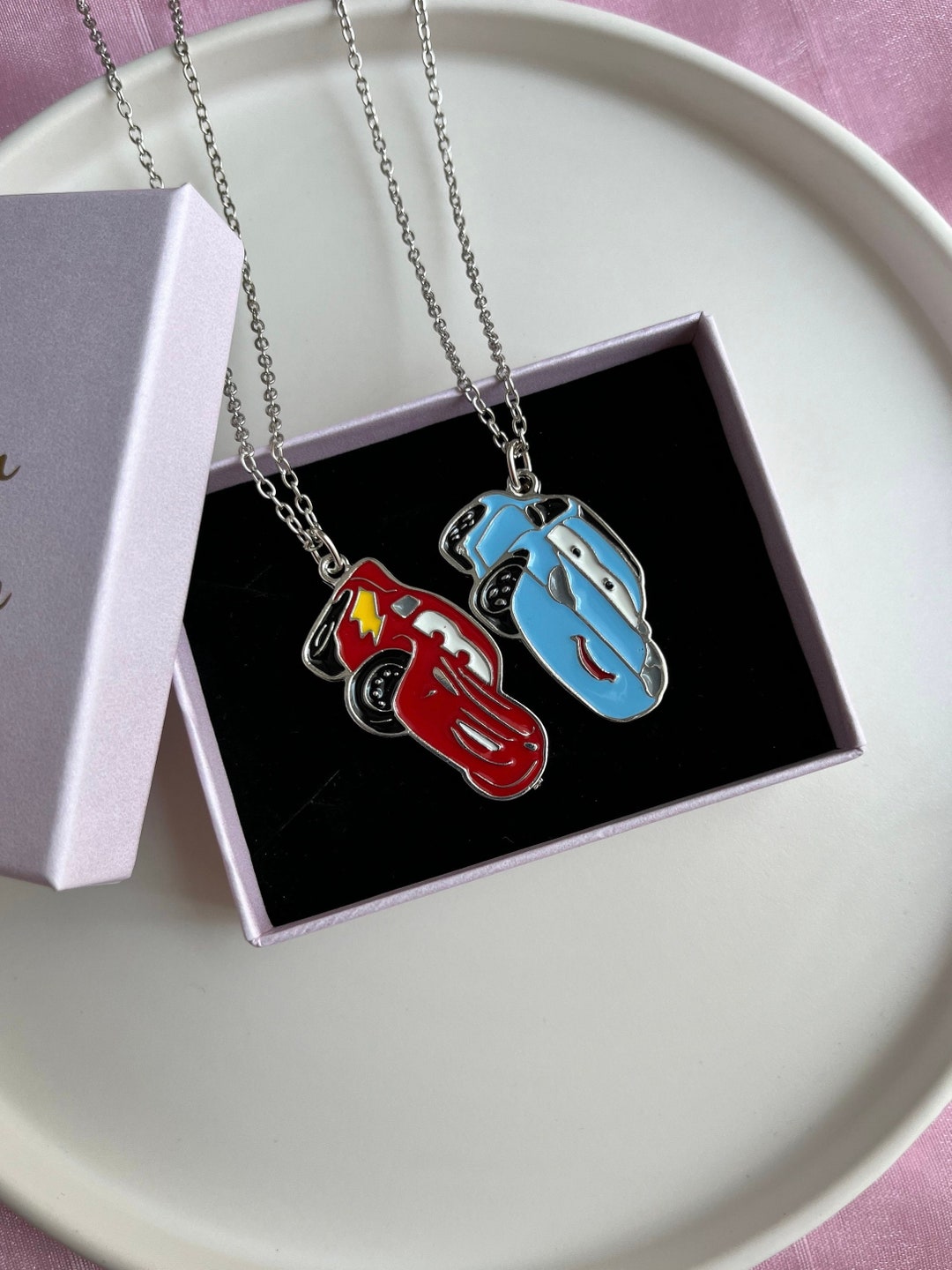 Lightning mcqueen necklace discount