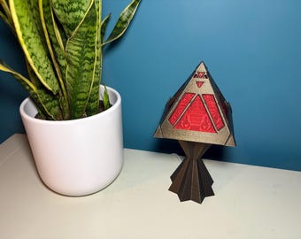 Sith Holocron LED Lamp | Star Wars Inspired Light | Dark Side Decor | Geek Room | Gift | 3D Printed