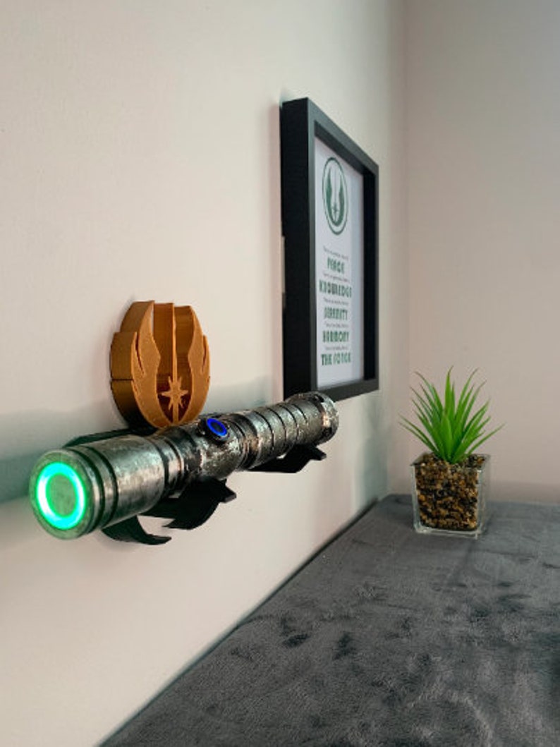 3D Printed Lightsaber Hilt Display Stand Wall Mount Etsy UK