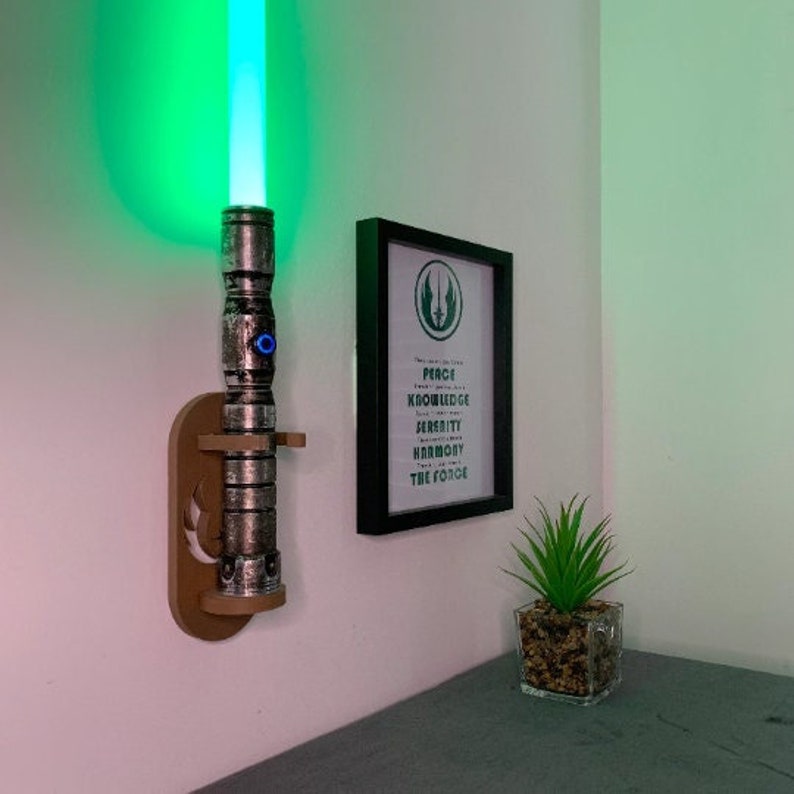 3D Printed Lightsaber Display Stand Customizable Wall Mount - Etsy UK