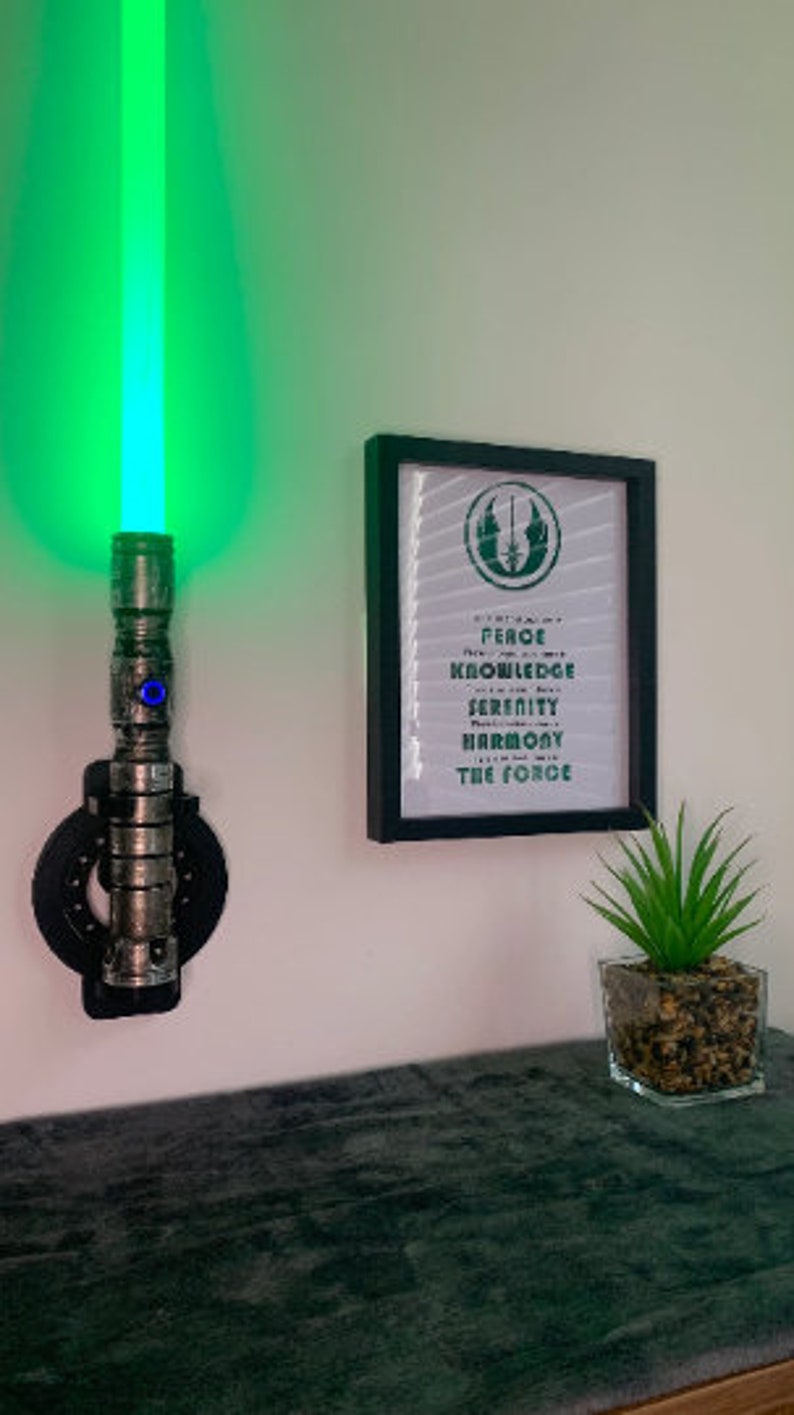 3D Printed Lightsaber Display Stand Customizable Wall Mount - Etsy ...