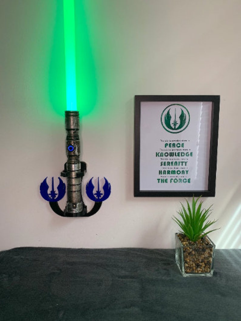 3D Printed Lightsaber Hilt Display Stand Wall Mount Etsy