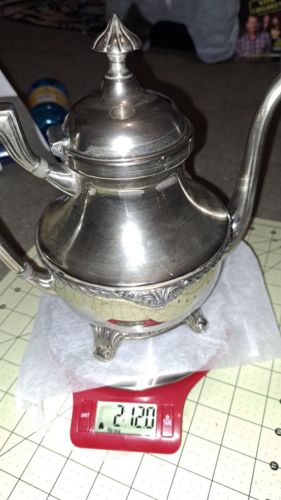 Vintage Silver on Copper Teapot Etsy