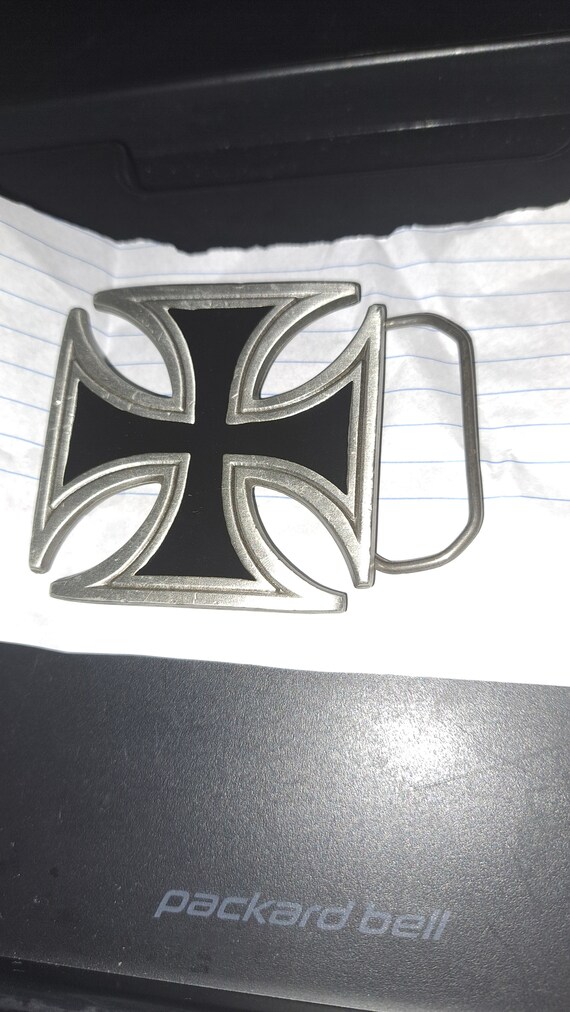 Iron Cross Belt Buckle Etsy