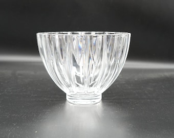 Villeroy & Boch "Tondo" Round Crystal Bowl D 16cm | H 11.5cm | Signed | Crystal | Clear Glass | Home Decor | Console Bowl | Decorative Bowl